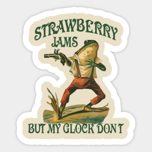 Strawberry Jams But My Glock Don't Sticker